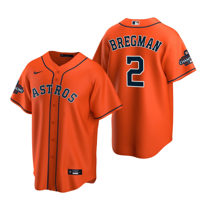 Alex Bregman Houston Astros 2022 World Series Champions Orange