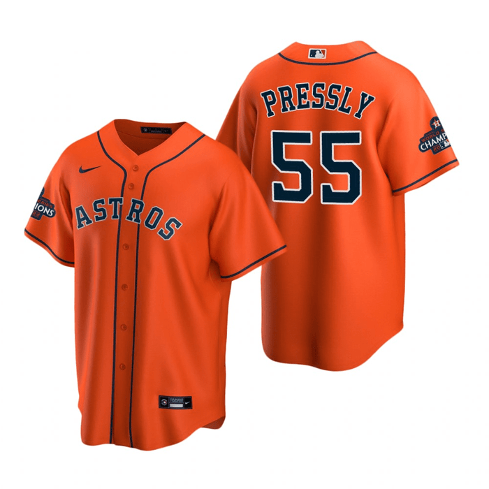 Ryan Pressly Houston Astros 2022 World Series Champions Orange