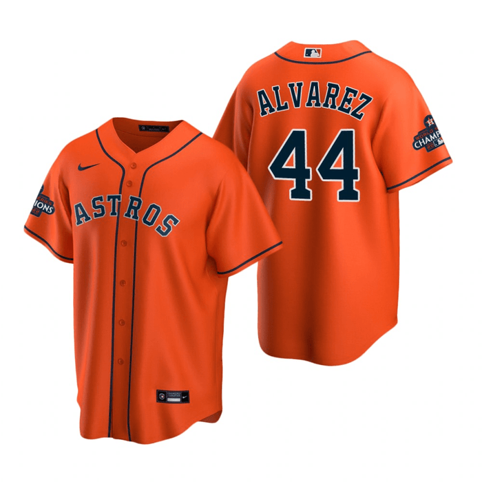 Yordan Alvarez Houston Astros 2022 World Series Champions Orange Baseb —  Ecustomily