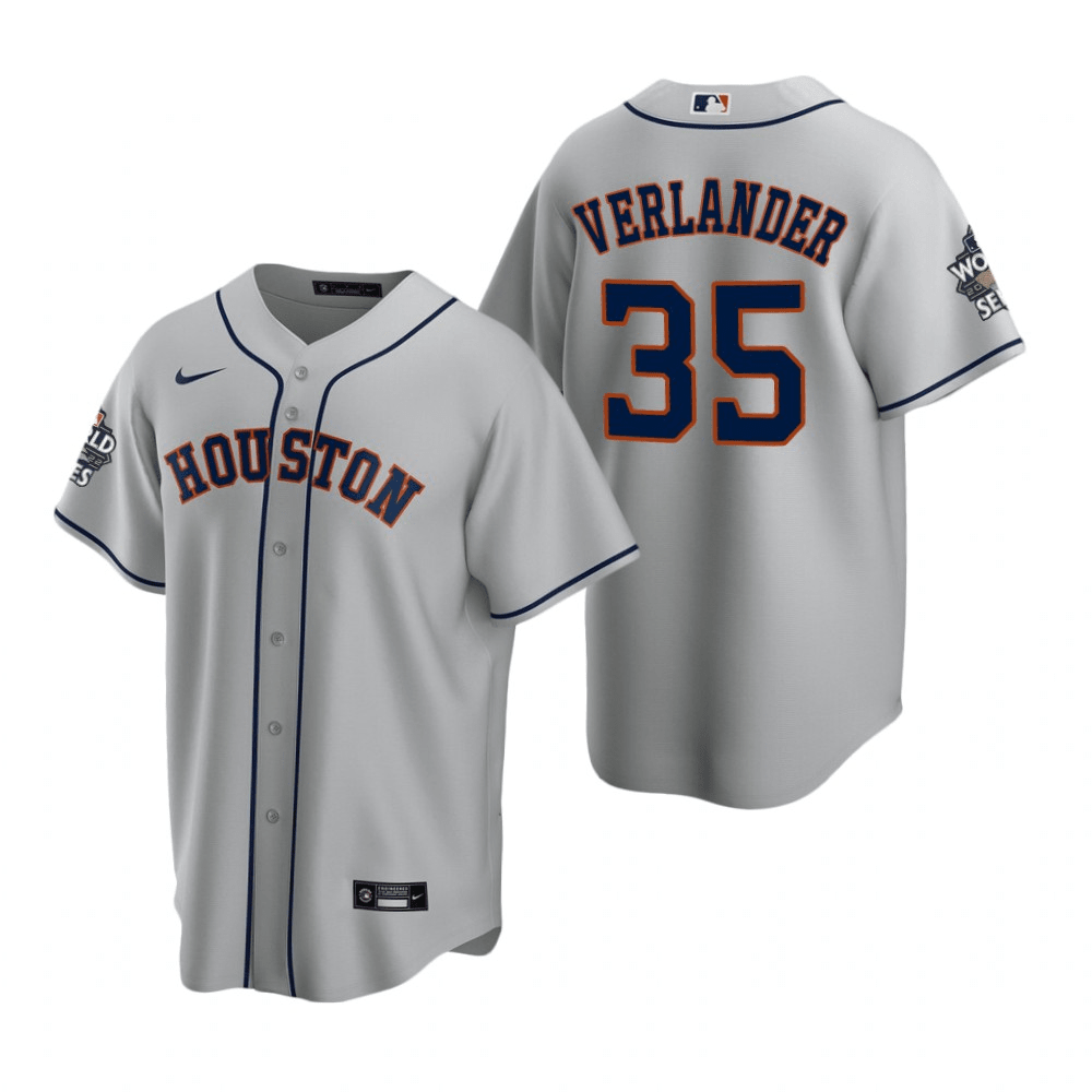 Justin Verlander Houston Astros 2022 World Series Champions Gray Baseb —  Ecustomily