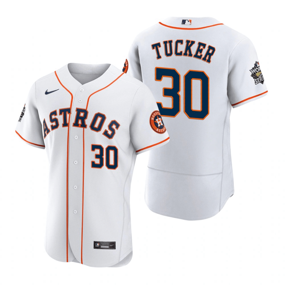 Kyle Tucker Houston Astros 2022 World Series Gray Baseball Player Jers —  Ecustomily