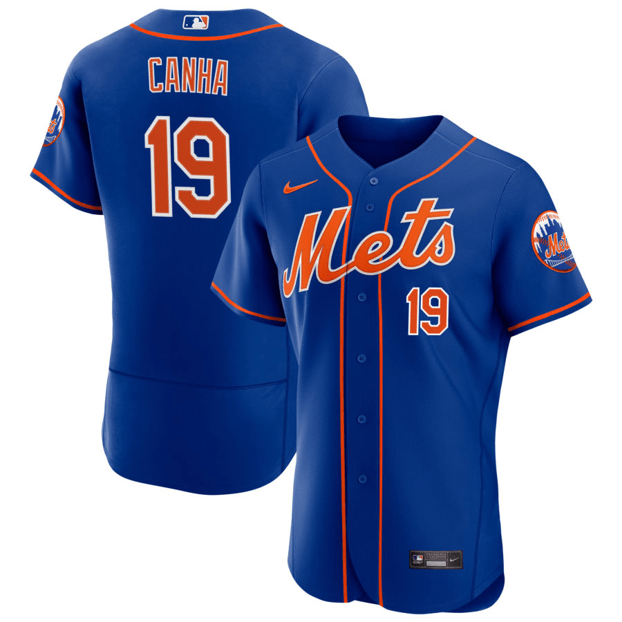 Mark Canha New York Mets Alternate Black Baseball Player Jersey — Ecustomily