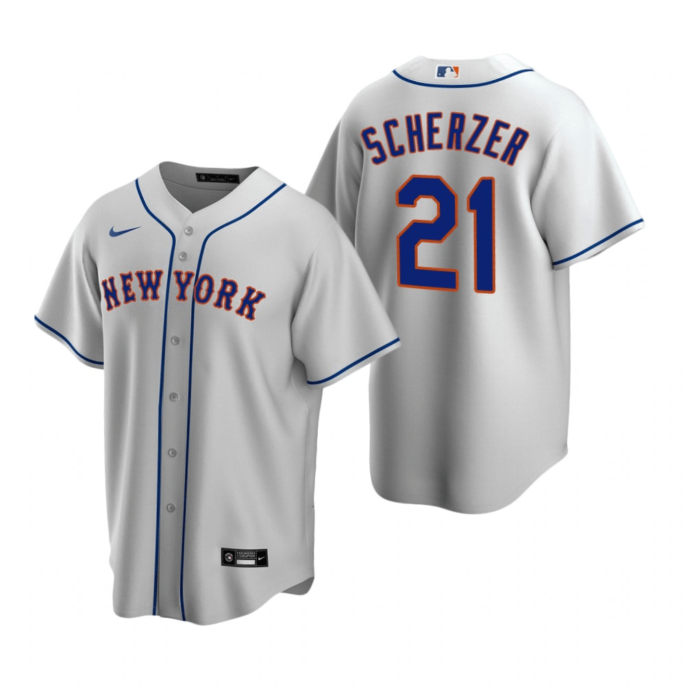  Max Scherzer Jersey Art New York Mets MLB Wall Art