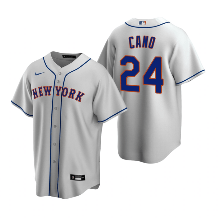 Robinson Cano - Game Used Road Grey Jackie Robinson #42 Jersey and Hat -  Cano Drives in Two Runs - Mets vs. Phillies - 4/15/19