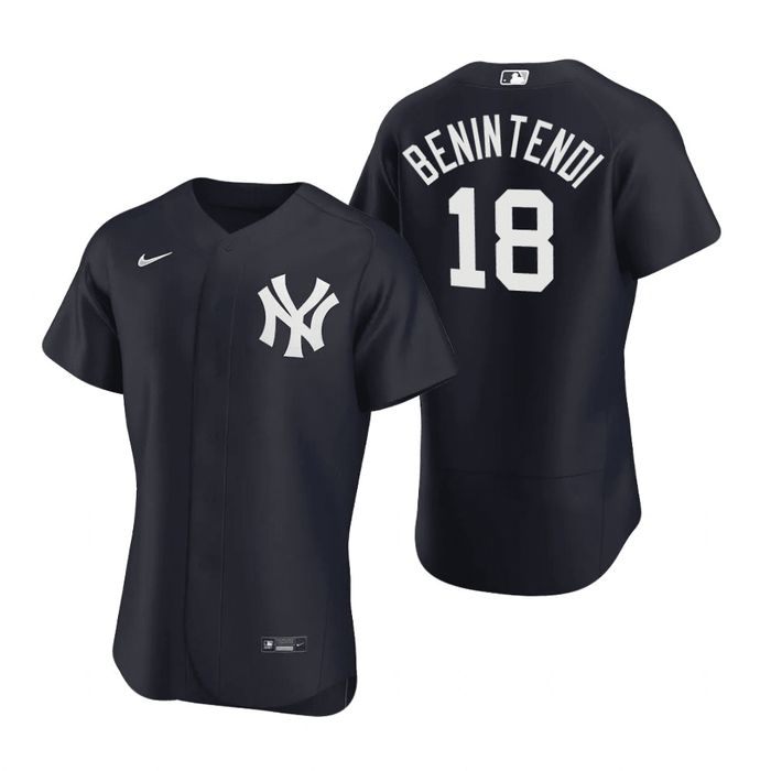 Andrew Benintendi New York Yankees Alternate Navy Baseball Player Jers —  Ecustomily