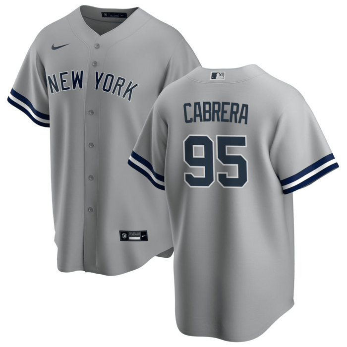 Oswaldo Cabrera New York Yankees Road Gray Baseball Player Jersey