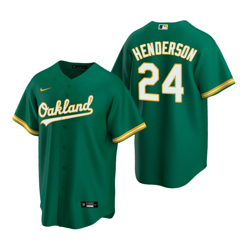 Rickey Henderson Oakland Athletics Alternate Gold Baseball Player Jers —  Ecustomily