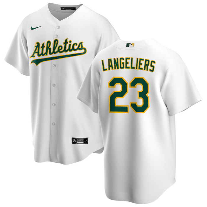Shea Langeliers Oakland Athletics Home White Baseball Player Jersey —  Ecustomily