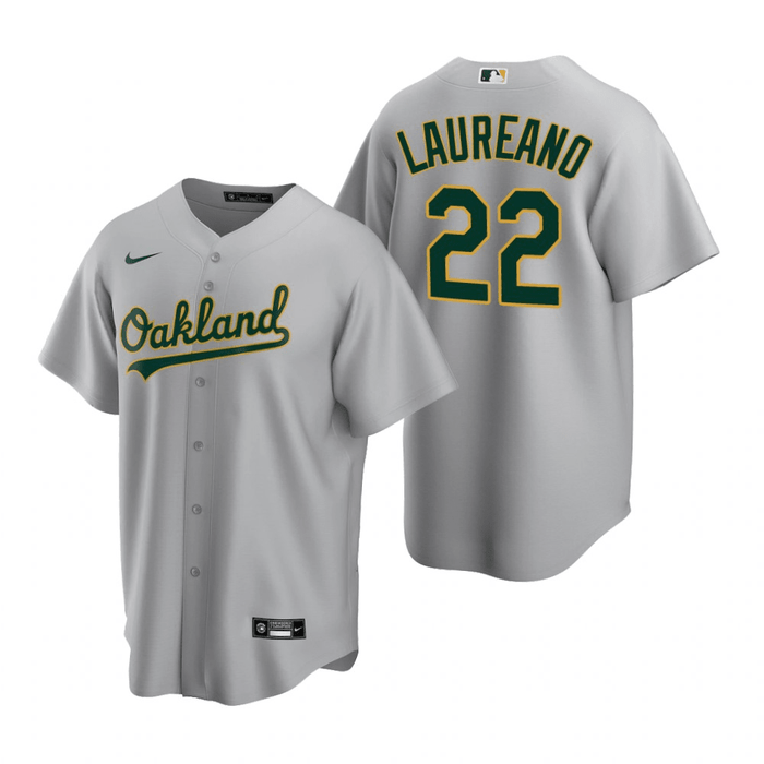 Ramon Laureano Men's Oakland Athletics Road Jersey - Gray Replica