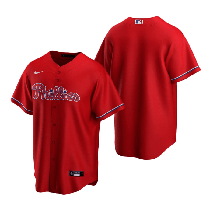 Philadelphia Phillies Alternate Red Baseball Player Jersey — Ecustomily