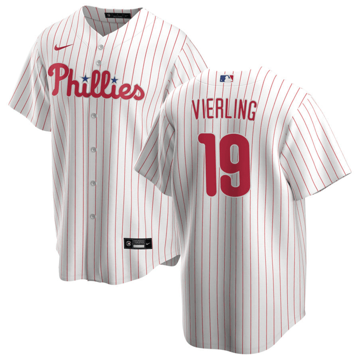 Matt Vierling Philadelphia Phillies Home White Baseball Player Jersey —  Ecustomily