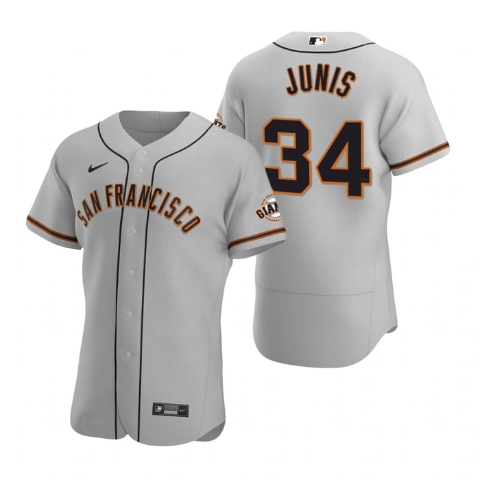 Jake Junis San Francisco Giants Road Gray Baseball Player Jersey
