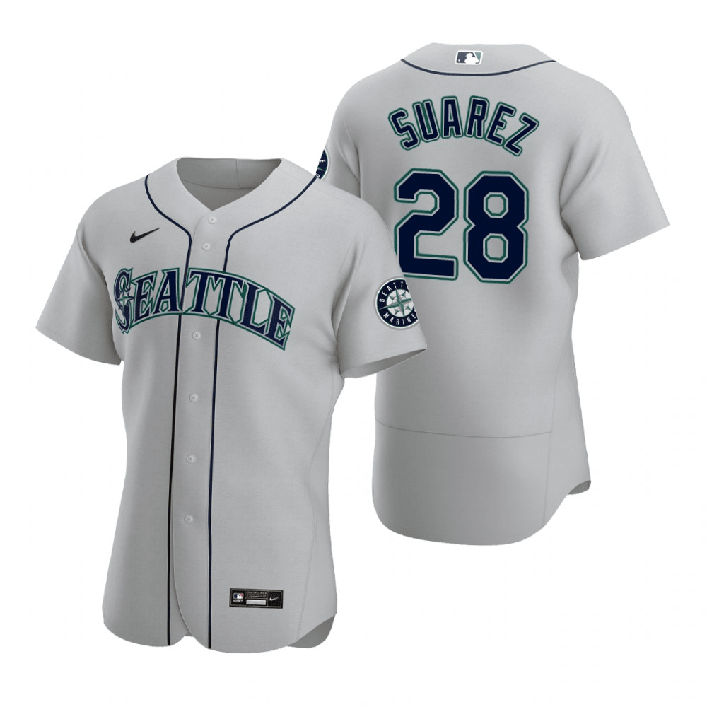 Women's Eugenio Suarez Seattle Mariners Authentic Gray Road Jersey