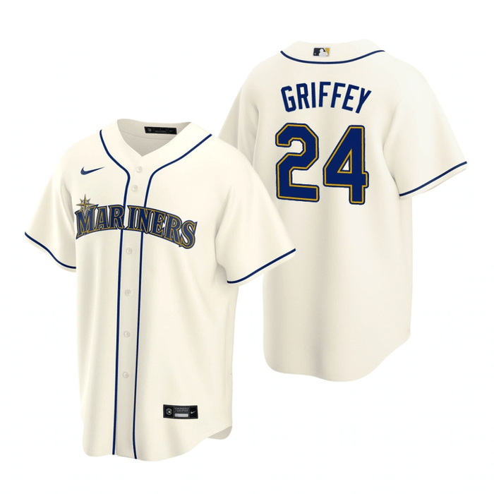 Ken Griffey Jr. Seattle Mariners Alternate Cream Baseball Player Jerse —  Ecustomily