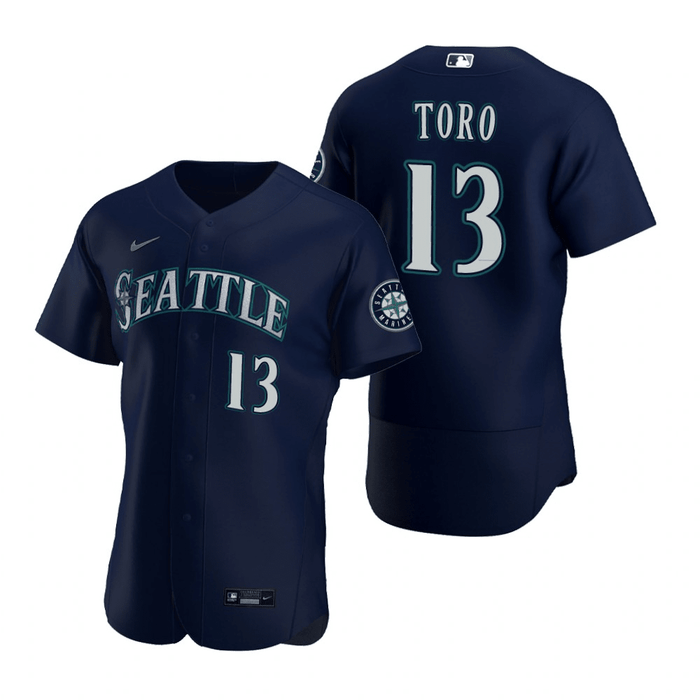 Abraham Toro Seattle Mariners Alternate Navy Baseball Player Jersey —  Ecustomily