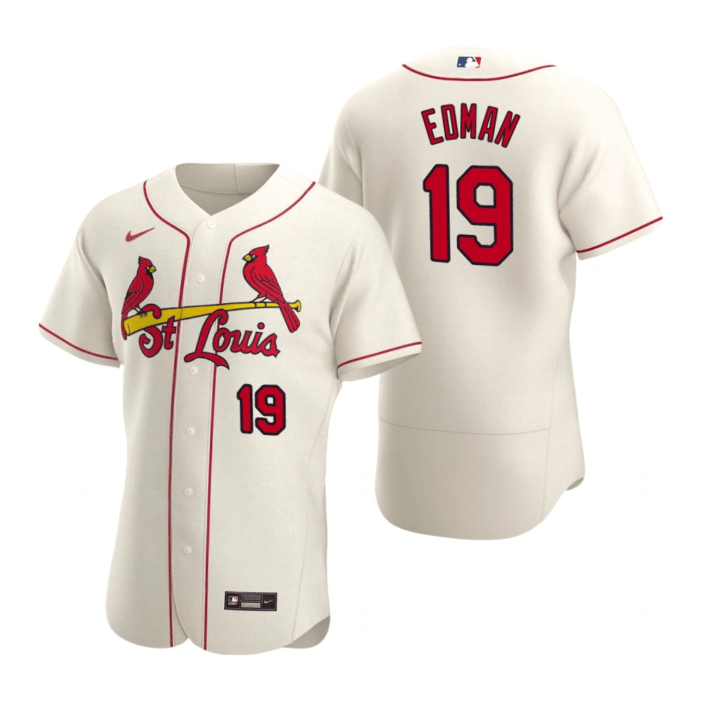 Men's St. Louis Cardinals Tommy Edman Cream Alternate Jersey - Authentic