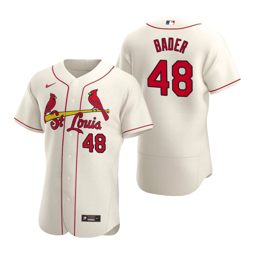 Harrison Bader Cardinals Name Number Short Sleeve Player T Shirt