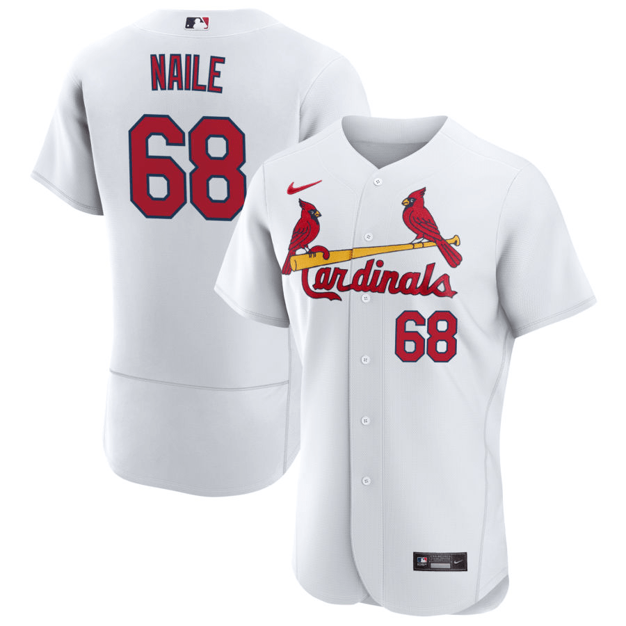 James Naile St. Louis Cardinals Home White Baseball Player Jersey —  Ecustomily