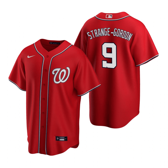 Dee Strange-Gordon Washington Nationals Alternate Scarlet Baseball
