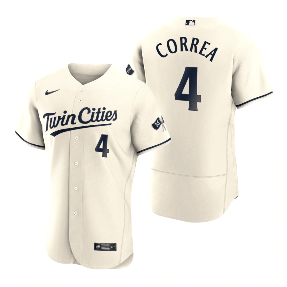 Carlos Correa Minnesota Twins 2023 Alternate Navy Baseball Player Jers —  Ecustomily