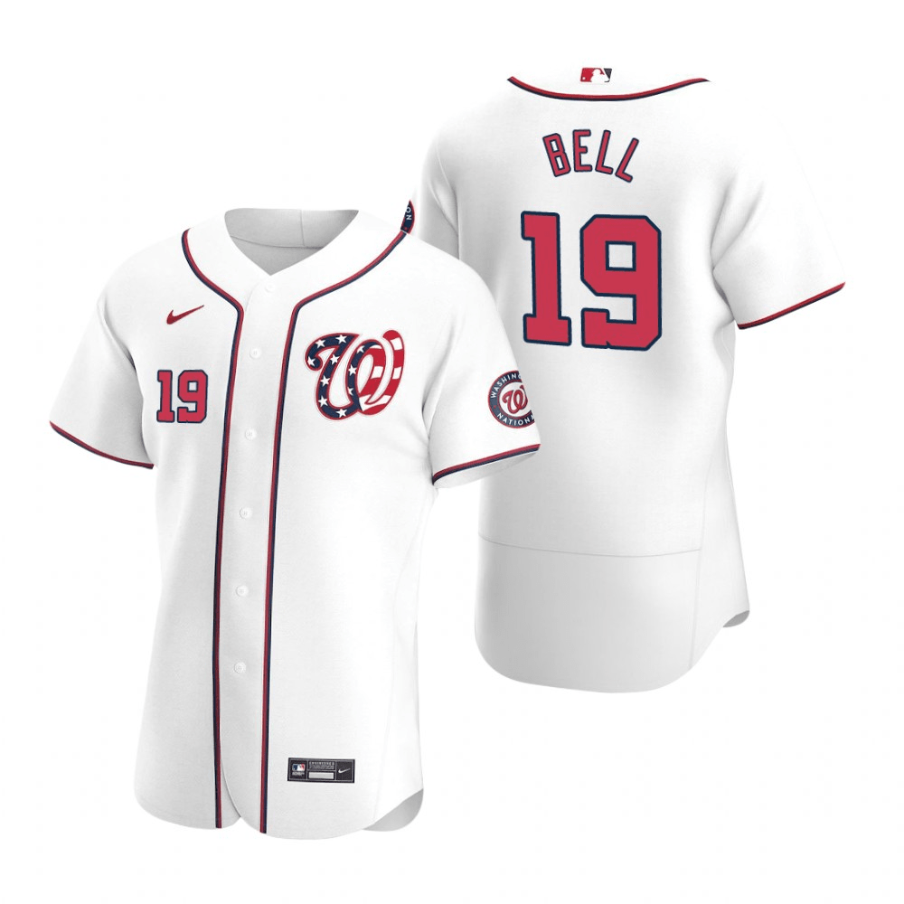 Josh Bell Men's Washington Nationals Alternate Jersey - White