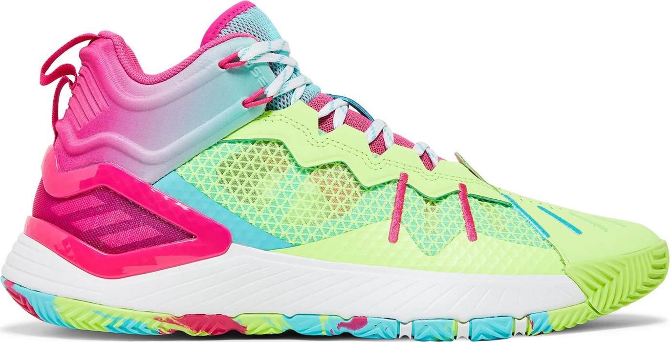 Men's D Rose Son Of Chi Godspeed - Signal Green Pink Shoes — Ecustomils