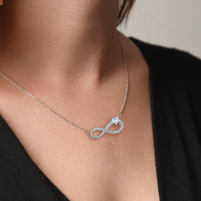 You Sure Made My Life Better - Gift For Stepmom, Bonus Mom, Mother's Day Gift - Infinity Cubic Necklace with Message Card