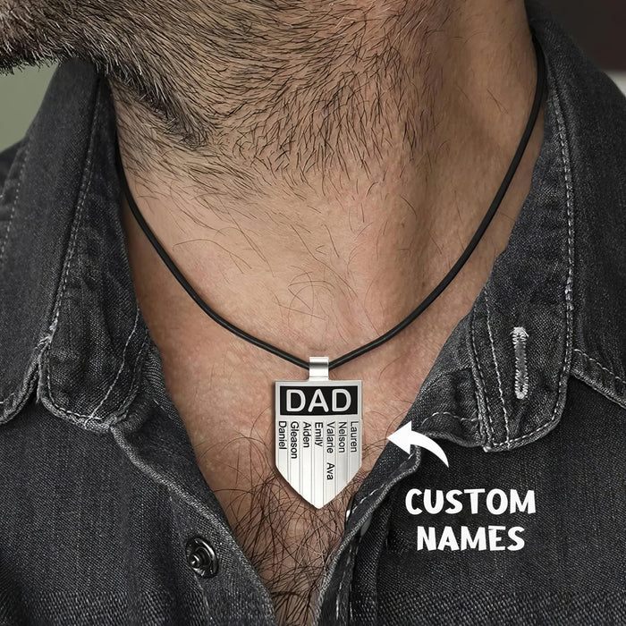 You Are The Dad Everyone Wishes They Had - Gift For Dad, Father's Day Gift - Custom Names Dad Necklace