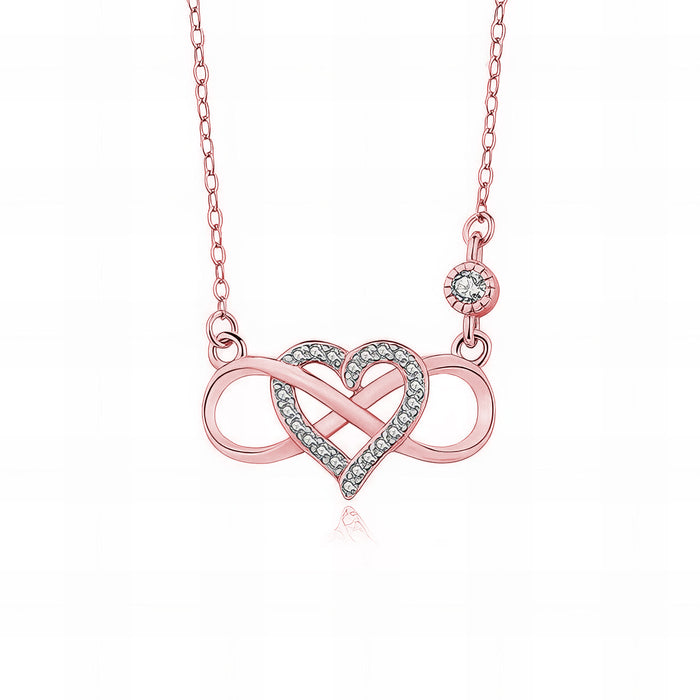 To The Person I Get My Attitude Mom - Gift For Mom, Mother's Day Gift - Infinity Heart Necklace with Message Card