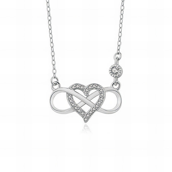To The Woman Who Carried Me For 9 Months - Gift For Mom, Mother's Day Gift - Infinity Heart Necklace with Message Card