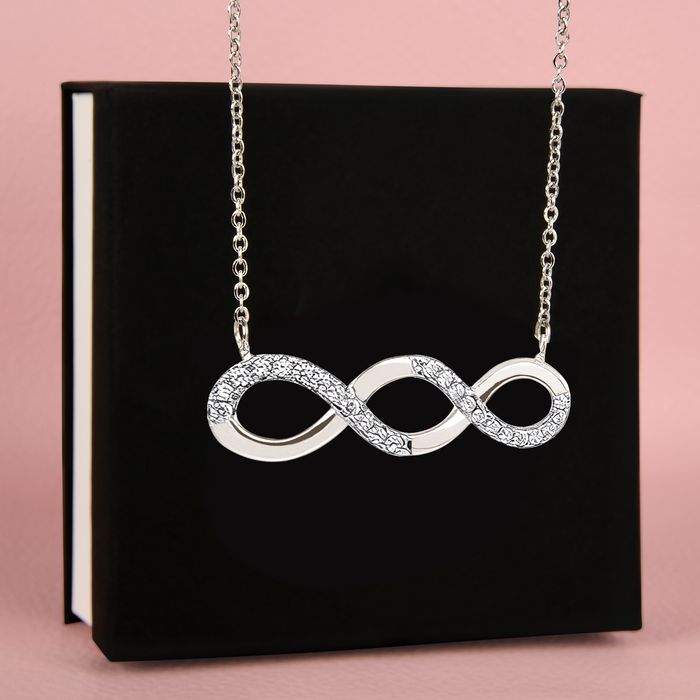 A Generation That Can't Be Broken - Gift For Grandmother, Mother, Daughter, Mother's Day Gift - S925 Infinity Necklace with Message Card