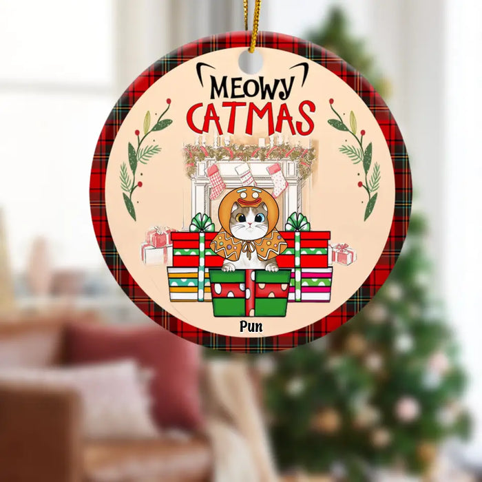 Meowy Catmas - Personalized Ornament - Christmas Gift For Cat Lovers