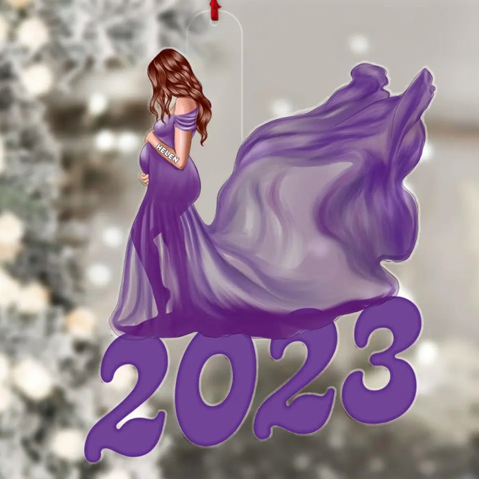 2023 Mommy To Be - Personalized Shaped Acrylic Ornament - Christmas Gift For Family