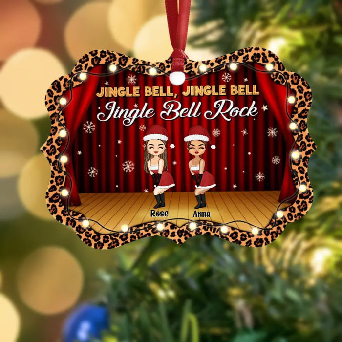 Jingle Bell, Jingle Bell Rock - Personalized Benelux Aluminium Ornament - Christmas Gift For Besties