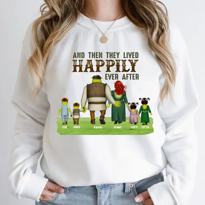 Happily Ever After - Personalized Sweatshirt - Christmas Gift For Family