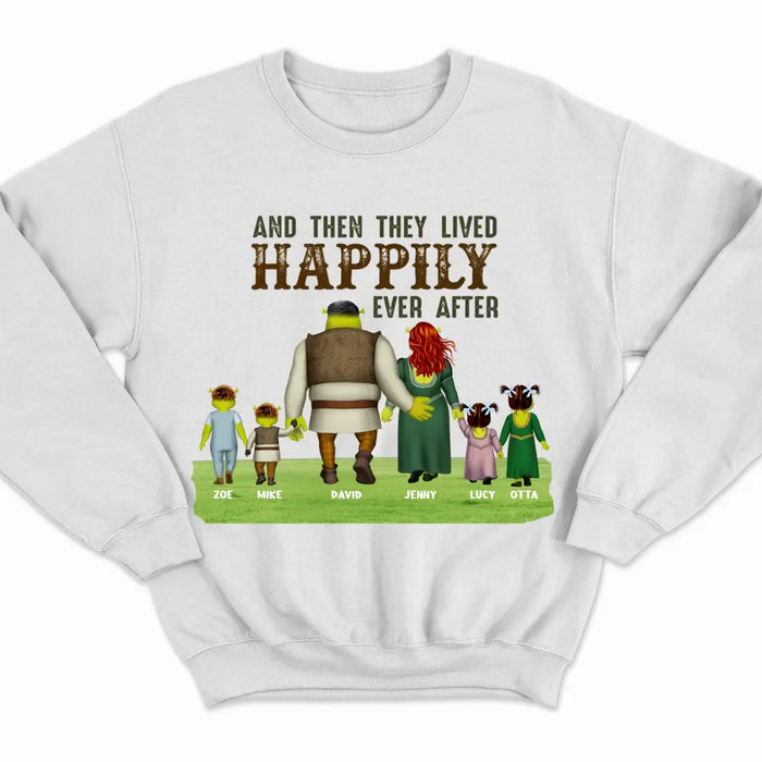 Happily Ever After - Personalized Sweatshirt - Christmas Gift For Family