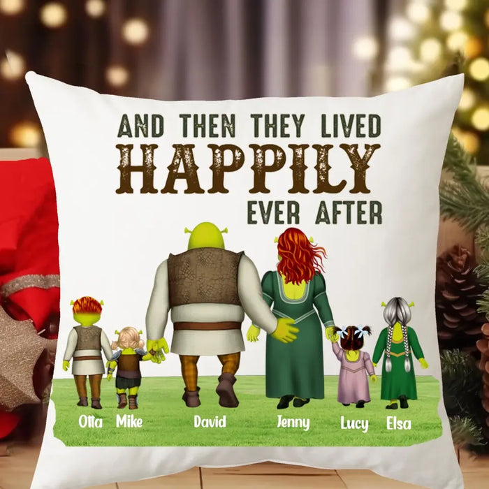 Happily Ever After - Personalized Pillow - Christmas Gift For Family