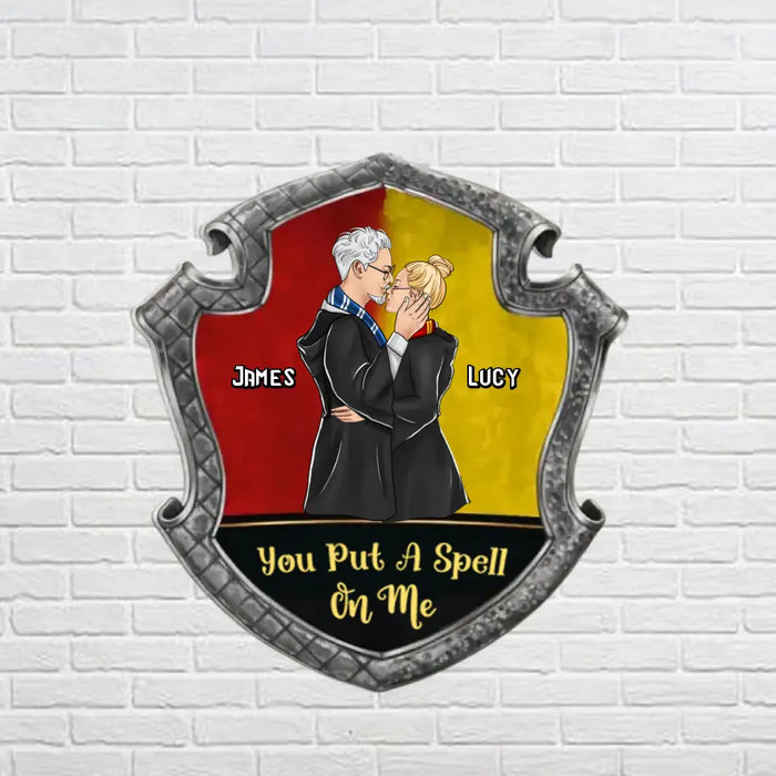 You Put A Spell On Me - Personalized Metal Sign - Christmas Gift For Couples