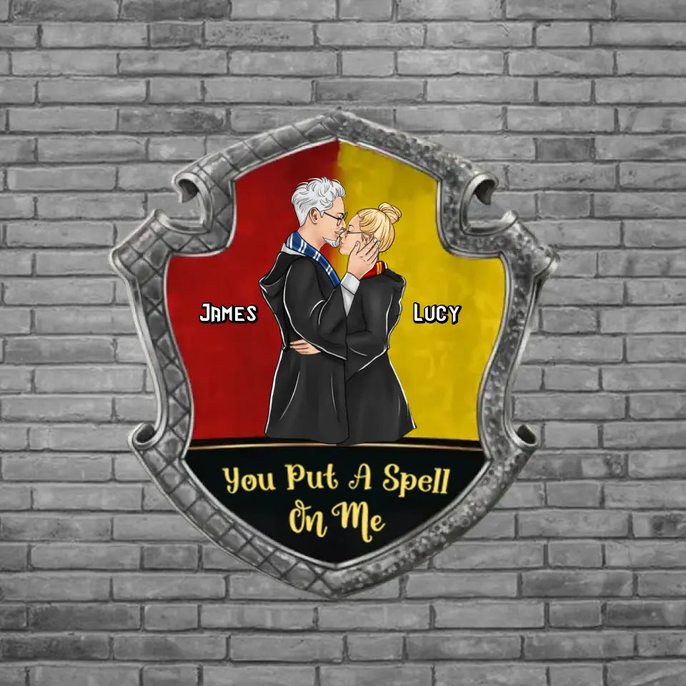 You Put A Spell On Me - Personalized Metal Sign - Christmas Gift For Couples