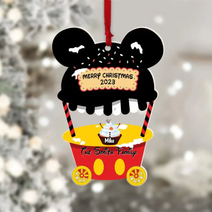 Merry Christmas 2023 - Personalized Shaped Acrylic Ornament - Christmas Gift For Family