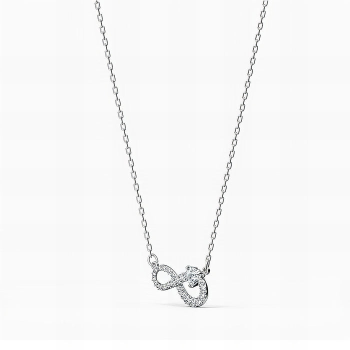 The Love Between An Aunt & A Niece Is Forever - Gift For Aunt & Niece, Mother's Day Gift - S925 Infinity Necklace with Message Card