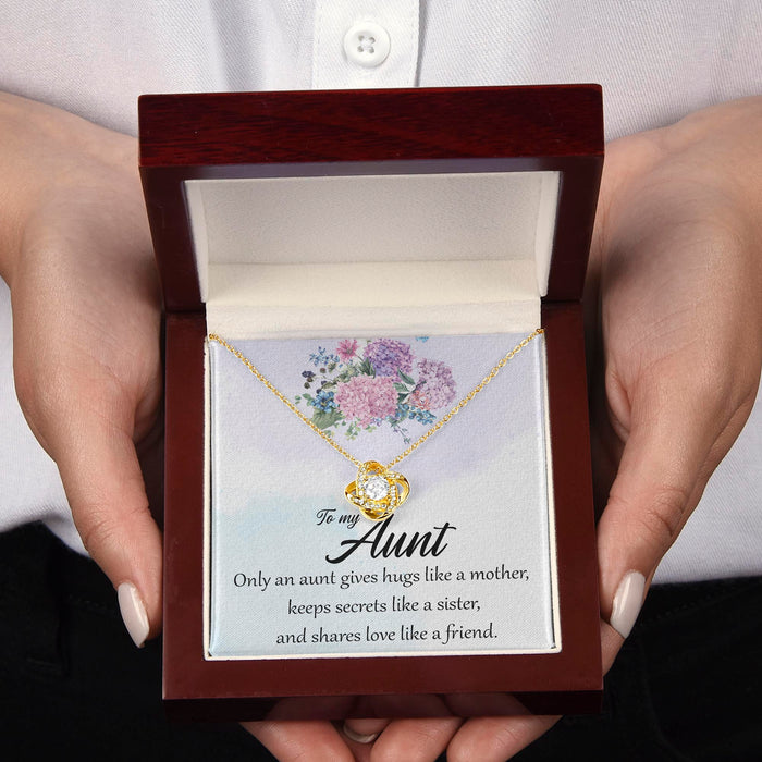 Only An Aunt Gives Hurt Like A Mother - Gift For Aunt From Niece, Mother's Day Gift - Forever Love Necklace with Message Card