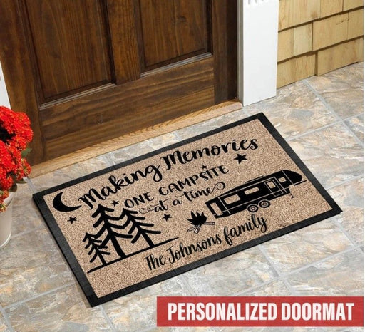 Personalized Camping Making Memories Doormat