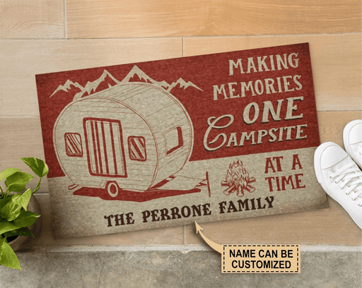 Personalized Camping One Campsite At A Time Doormat