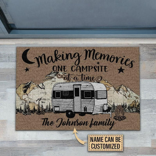 Personalized Camping Vans Making Memories Doormat