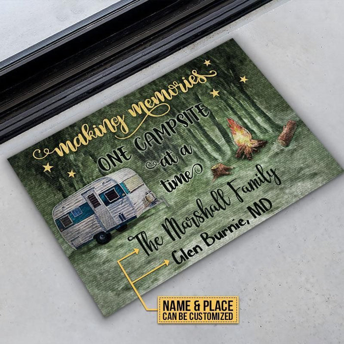 Personalized Camping Making Memories One Campsite Doormat