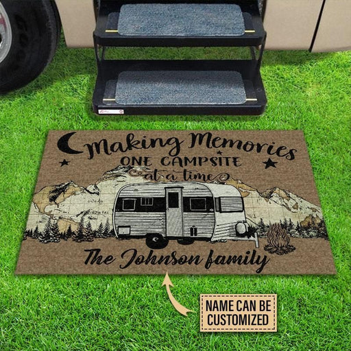 Personalized Camping Vans Making Memories Doormat