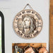As For Me And My House - Jesus Christian Personalized Round Wood Sign