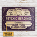 Personalized Tarot Psychic Readings Customized Classic Metal Signs