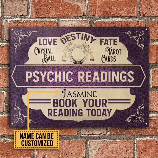 Personalized Tarot Psychic Readings Customized Classic Metal Signs